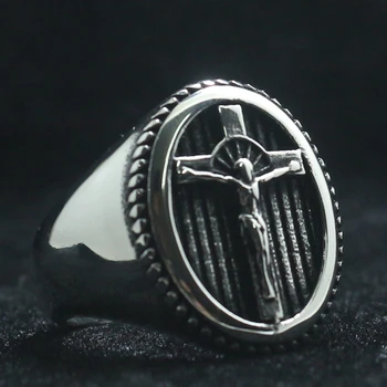 

Unisex 316L Stainless Steel Cool Jesus Christ Cross Newest Ring