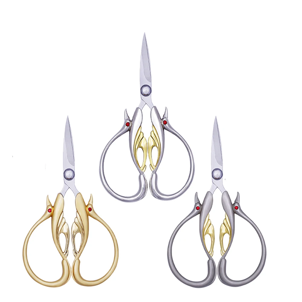 

1Pc European Vintage Sewing Scissors Embroidery for Needlework Fabric Cutter Stainless Steel Tailor's Scissors DIY Sewing Tools