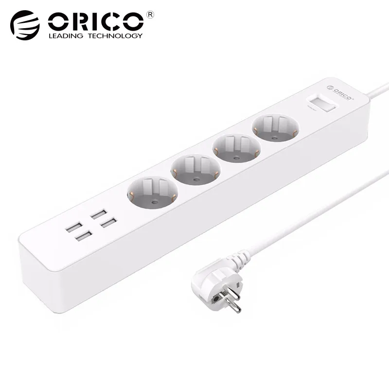 Orico Home Office Eu Surge Protector With 4 Usb Charger Universal Orico Home Office Eu Surge Protector With 4 Usb Charger Universal Ac Plug Multi Outlet Master Strips White