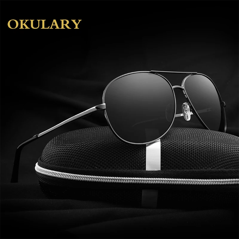 Okulary Новые HD поляризационные авиации черный Солнцезащитные очки для женщин