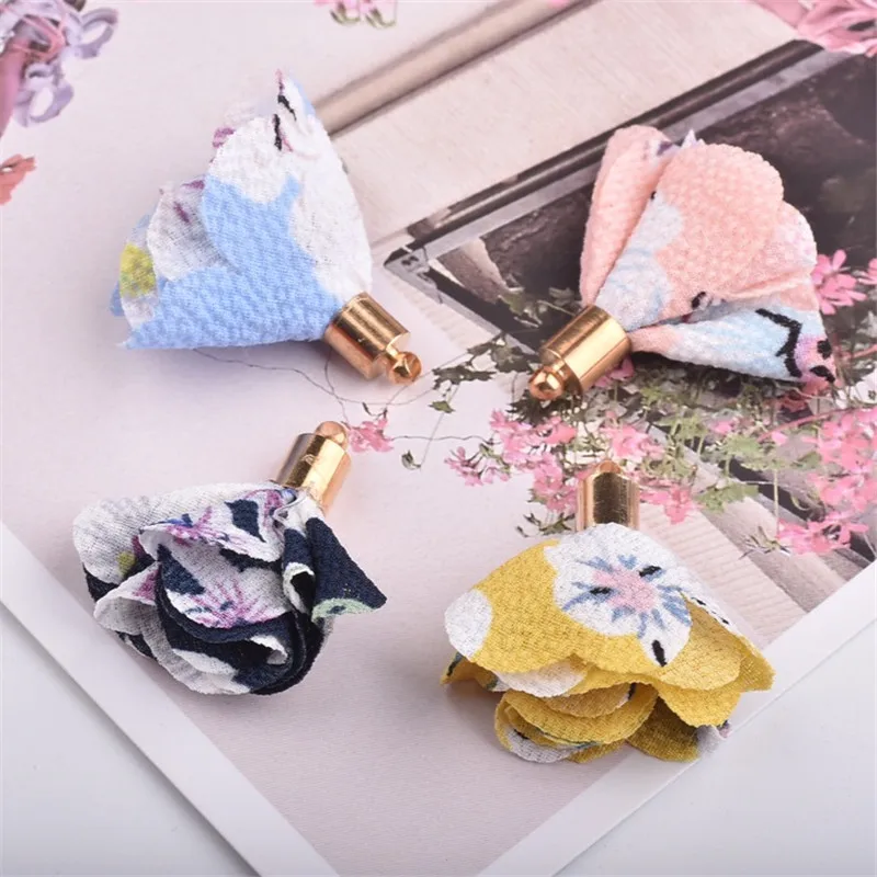 XiYu 6pcs Flower Tassel Pendants For Keychain Cellphone Straps Jewelry Charms Making Bag Pendants Earrings DIY Accessories XiYu 6pcs Flower Tassel Pendants For Keychain Cellphone Straps Jewelry Charms Making Bag Pendants Earrings DIY Accessories