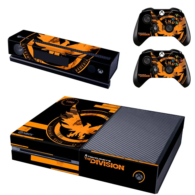

HOMEREALLY PVC Skin Sticker TOM CLANCYS THE DIVISION Custom Decal Cover For Xbox one Console and 2 Controller Skin Accessory