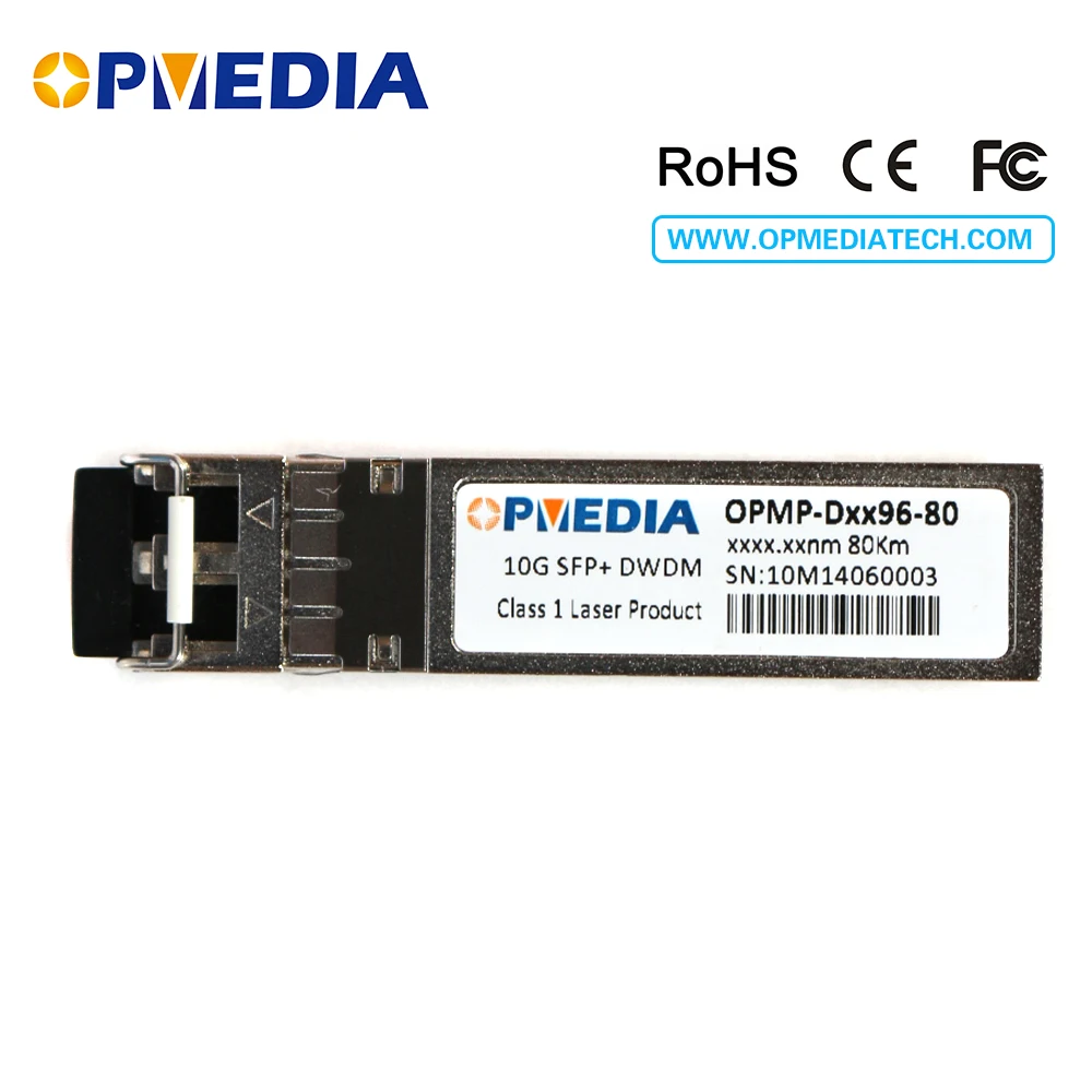 

10GBASE-DWDM SFP+ transceiver,10G 80KM C-BAND 1563.86nm~1528.77nm optical module IBM compatible