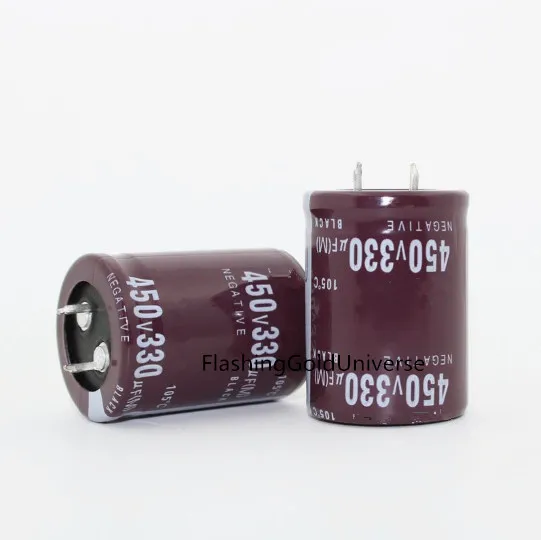 450 В 330 мкФ 330 мкФ 450 В объем электролитного конденсатора 30*40 лучшее качество