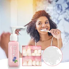 Viaty Blueberry мощная зубная паста удаляет отбеливающую зубную пасту для борьбы с жевательной резиной кровотечение свежей отбеливанье зубов 15