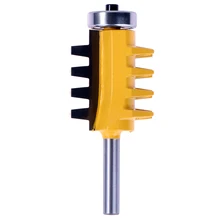 

1PC 1/4" Inch Shank Rail Reversible Finger Joint Glue Router Bit Tenon Woodworking Cutter Tool For Milling Cutter Machine