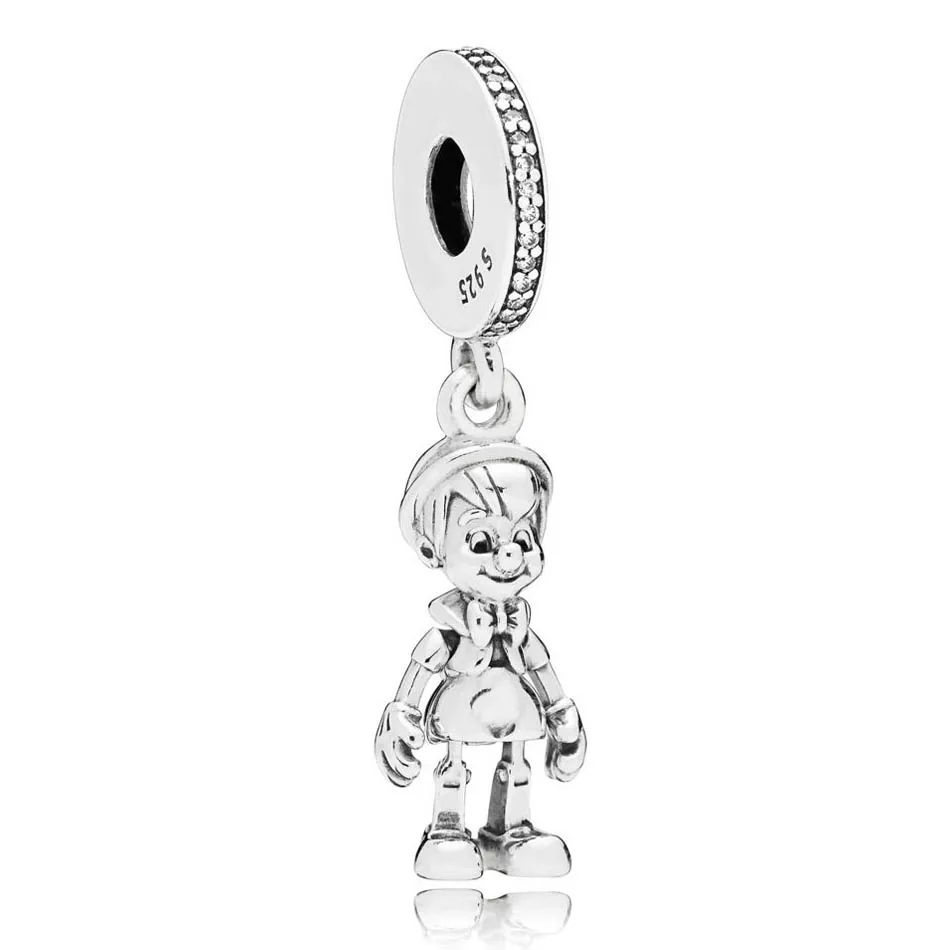

Pinocchio Dangle Charm Bead fit Pandora Bracelet Bangle Lady Gift Authentic S925 Sterling Silver DIY Jewelry