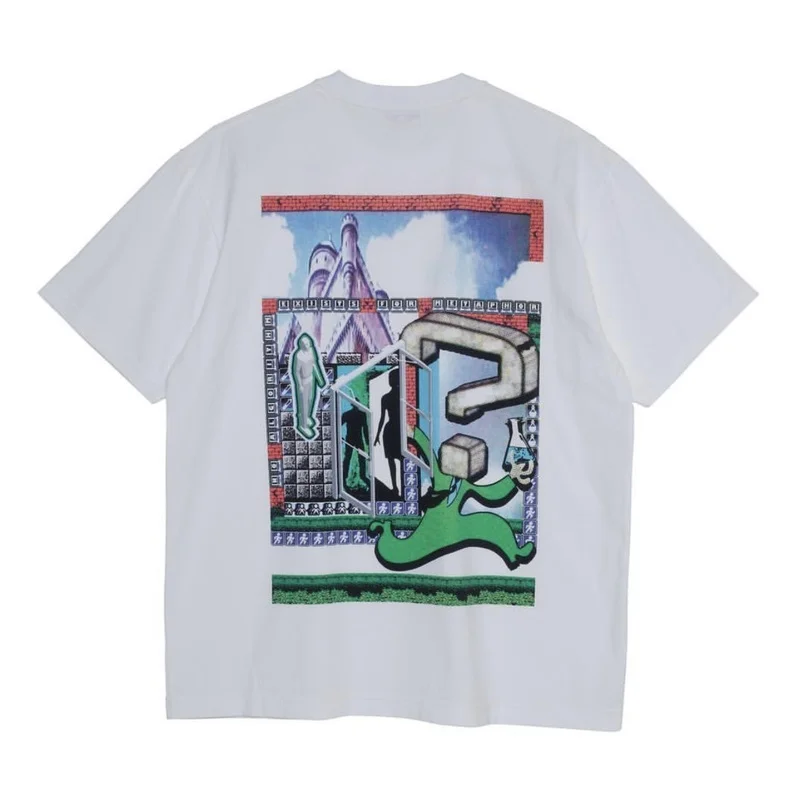 

19SS Cavempt tshirt 1:1 high quality MD Metaphor Psychedelic Punk Castle question mark escape C.E Cavemp T-shirts men women