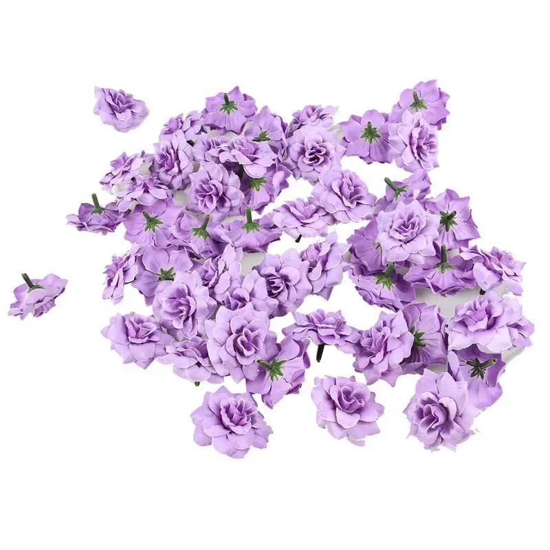 50 шт. Шелковая Роза цветок бутоны искусственных цветов Свадебные украшения имитация цветов для дома Декор для конфетти Ручной Работы - Цвет: 5