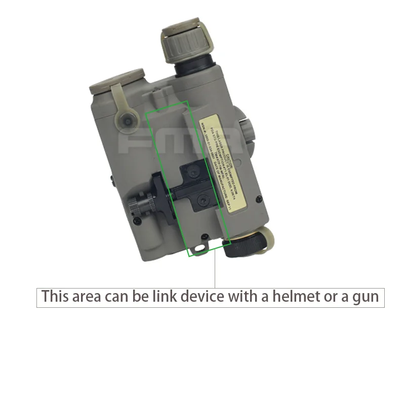 FMA-0073 PEQ LA5 обновленная версия светодиодный Белый свет+ зеленый лазер с ИК линзы BK/DE/FG шлем свет
