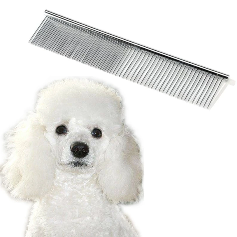 19cmx3cm Dog Brush Stainless Steel Pin Brush Comb For Dogs Cats High