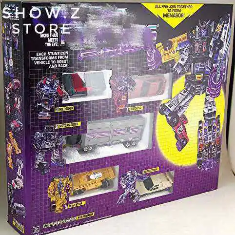 

[HotSale][Show.Z Store] 4th Party G1 Menasor Stunticons 5 Figures Set Transformation Action Figure