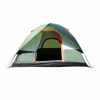 

Waterproof Outdoor Camping Hiking Polyester Oxford Cloth Dual Layers Tent Portable 4 People Travel Climbing Tent