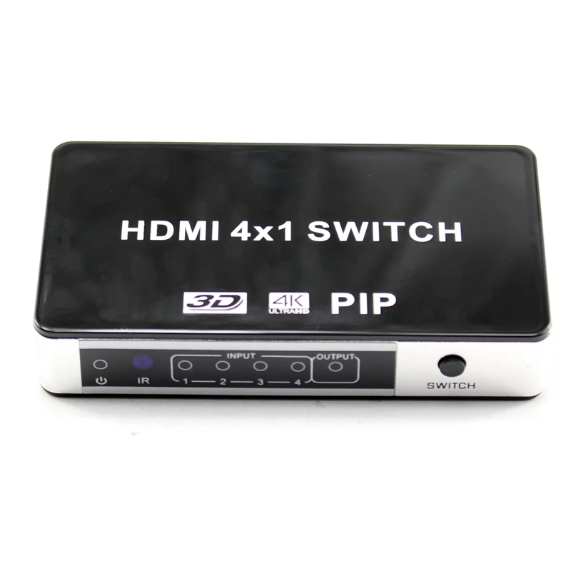 4 порта HDMI коммутатор 4x1 картинка-в-картинке PiP HDMI переключатель V1.4 Поддержка 3D полный HD 4k x2K для HDTV с ИК-пультом дистанционного управления