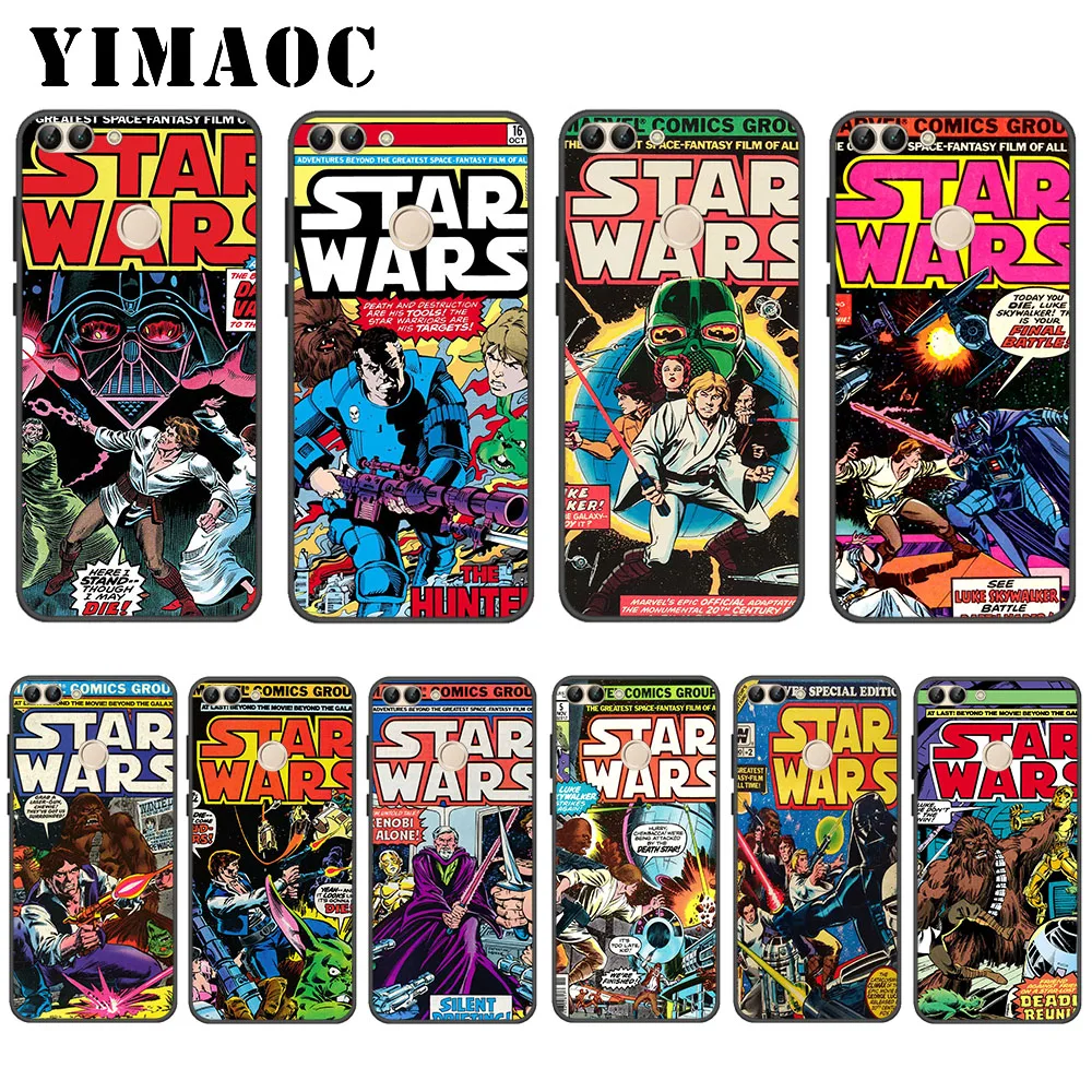 

YIMAOC Marvel Star Wars Comics Soft Case for Huawei P20 P30 Lite Mini Plus Pro P Smart 2019