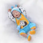 22inch Handmade Full Silicone Vinyl Reborn Babies Doll Lifelike Baby Reborns Toys Best Gift Toddler Gentle Touch Body Toy