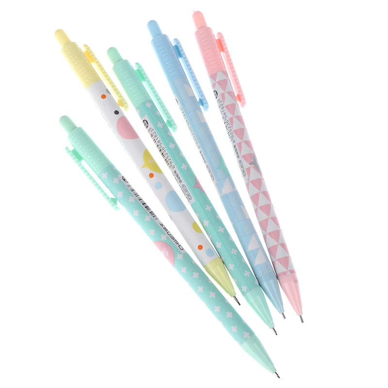 2pcs Candy Color Mechanical Pencil Automatic Pens Kawaii Stationery Cute