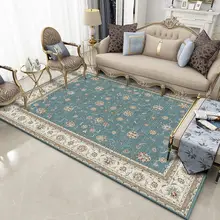 Домашний скандинавский свет роскошный большой ковер гостиная журнальный столик спальня полная кровать одеяло придиванный коврик