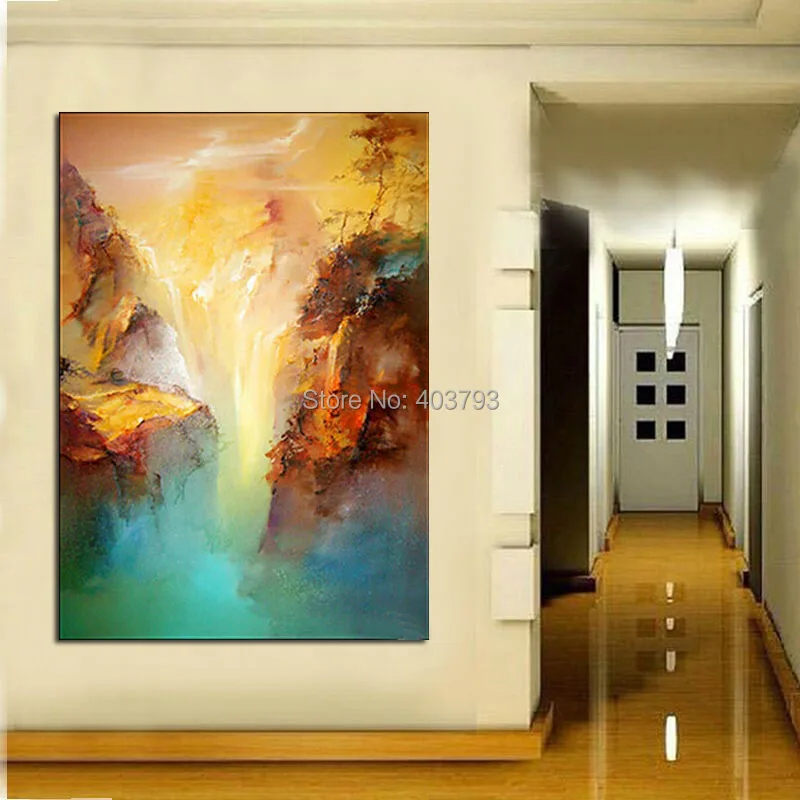 

Landscape Painting Modern 100% Hand Painted Contemporary Abstract Oil Paintings For Living Room Decoration Unframed Picture