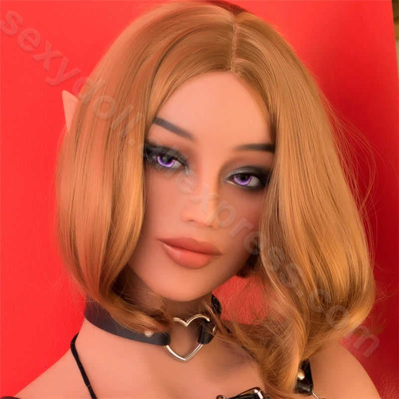 WMDOLL Новинка 2018 154 # оральная TPE Силиконовая секс кукла голова эльфа лицо высокое