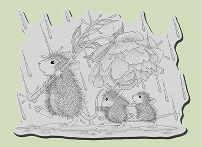 

Cartoon mouseTransparent Clear Silicone Stamp/Seal for DIY scrapbooking/photo album Decorative clear stamp 6601