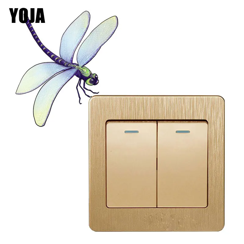 

YOJA Animal Dragonfly Kids Home Decor Wall Sticker PVC Colour Switch Decal 8SS1221