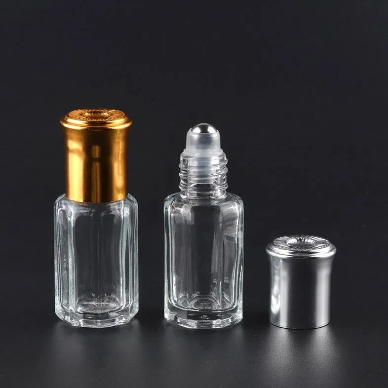 50 шт. 3 мл 6 мл 10ml12ml Пустой Многоразового Roll-on Perfume Bottle Граненые Стеклянные Ароматерапия Эфирное Масло Ролик Рулон мяч бутылка