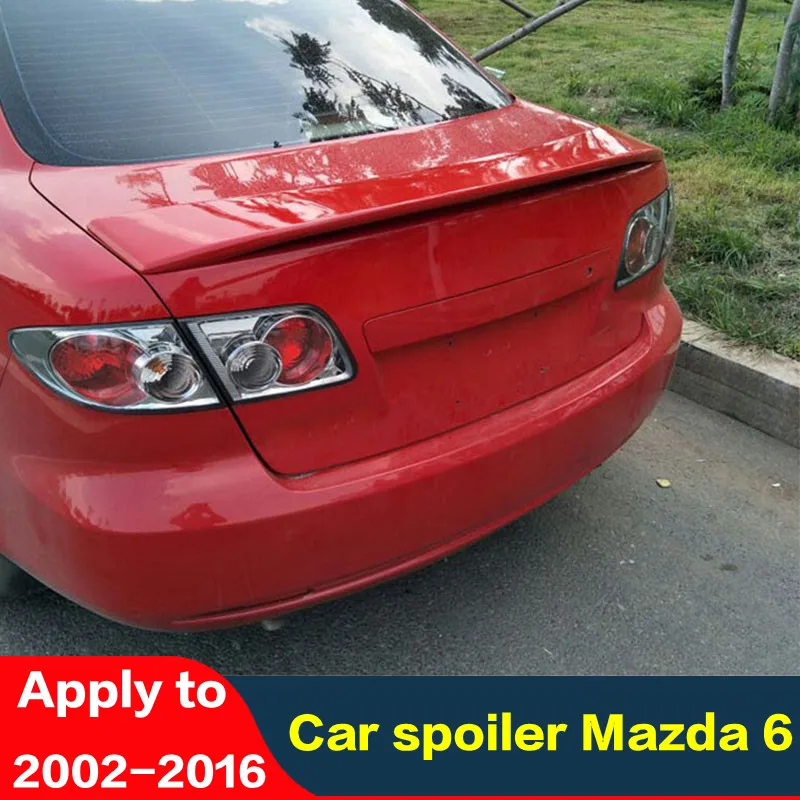 Автомобильный спойлер для Mazda 6 2002 2016 задней крышки задний высокое качество