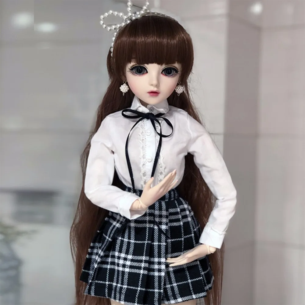 Куклы Viciviya Minifee Chloe Celine Mio Mika FL BJD 60 см 1/3 милые модные Феи обнаженные Игрушки для девочек Подарки на день рождения - Цвет: Белый