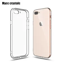 Для iPhone X 8 7 6s 6 плюс 5 5S SE 5c 4 4S ТПУ случае защитить Камера крышка кристалл прозрачный кремния ультра тонкий Shell