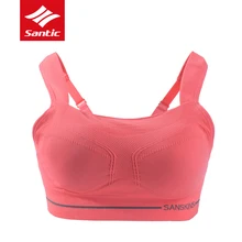 Santic Велоспорт базовых слоев без рукавов полная чаша Для женщин нижнее белье Мягкий Велосипедная Форма Push Up Спорт Йога Фитнес бюстгальтер розовый