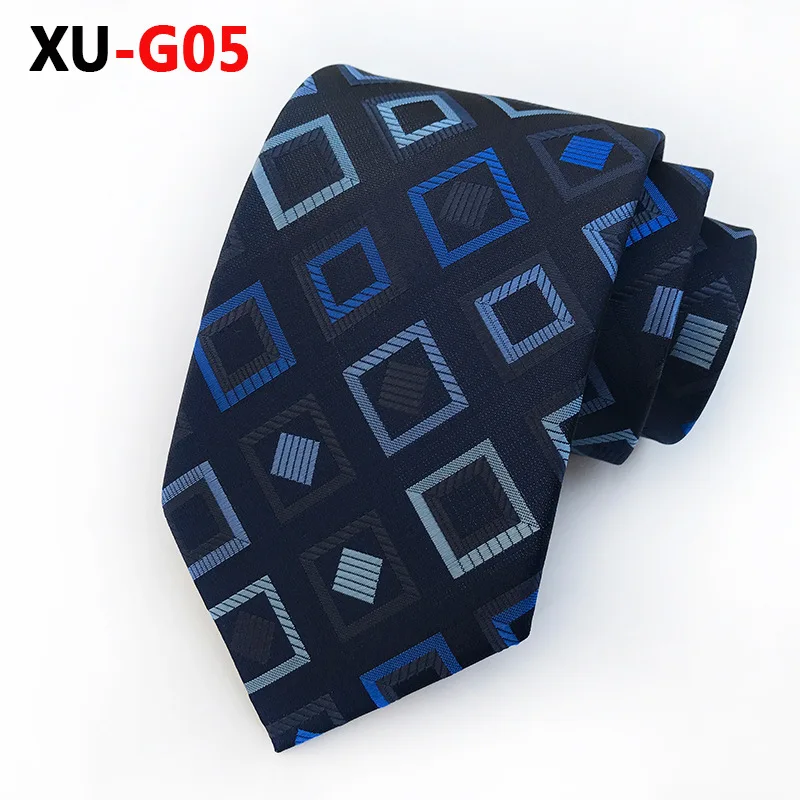 

Men's Classic NAVY BLUE GEOMETRIC Tie Fashionable Color Coordinates Easily with Your Wardrobe and Great for All Occasions