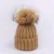 Warm Chunky Thick Hats and Scarves Real Fur Pom Pom Set for Child Mother Baby Kids Girls Boys Warm Hat Winter Beanie Knitted Cap 25