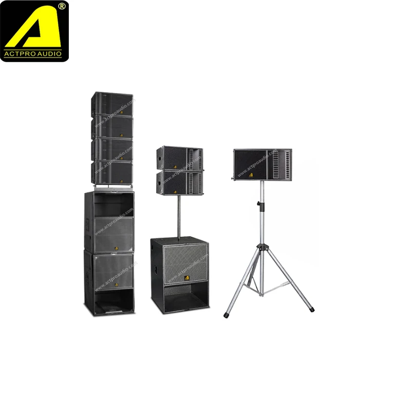 

line array 10 inch loudspeaker & powerfull bass 18 inch & wheels cover line array system
