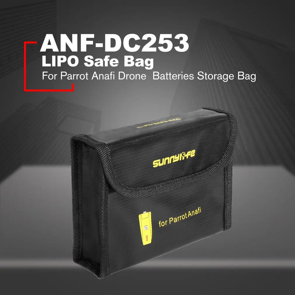 

Sunnylife LiPo Bag Battery Safety Protective Case for Parrot Anafi Drone Explosion-proof Batteries Storage Bag