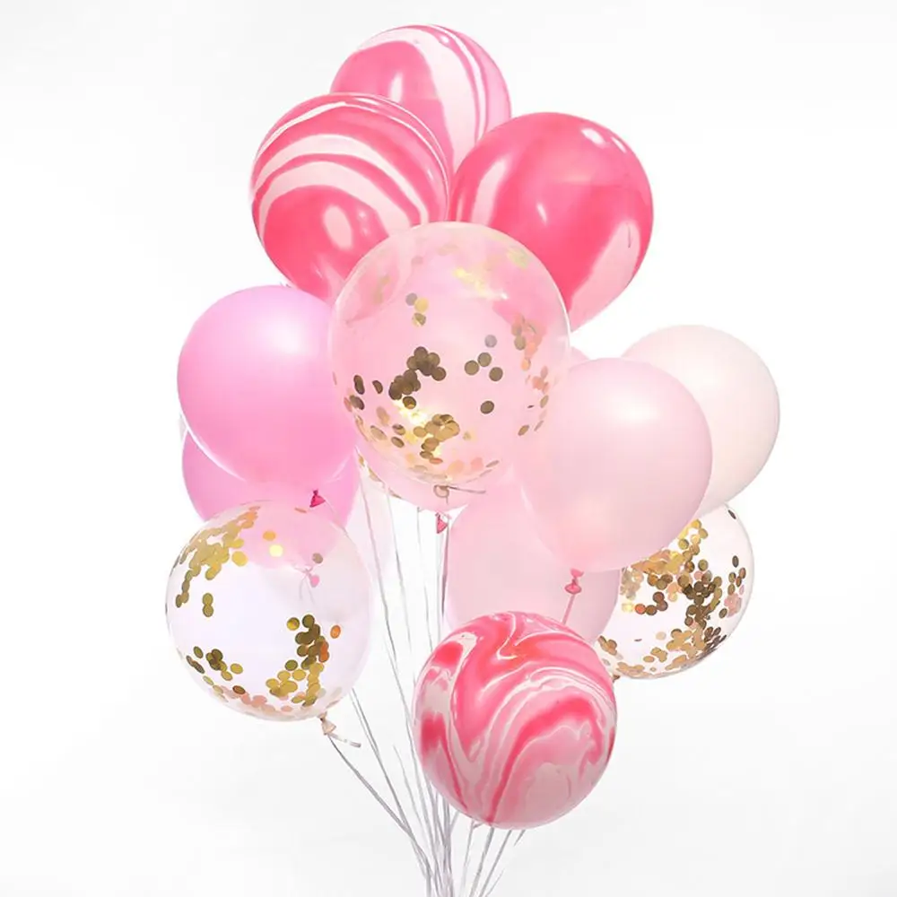 20 шт. 12 дюймов розовое золото Воздушные шары конфетти баллоны 18-й 21-й 30-й день рождения Декорации Свадебные украшения принадлежности для вечеринки-девичника - Цвет: 4
