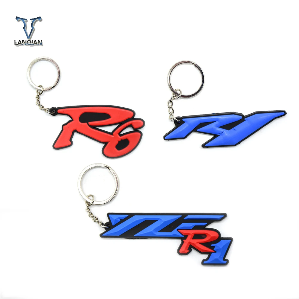Universal Motorcycle Key Chain Keyring Soft Rubber Motorcycle Key Ring For Yamaha YZF R1 R6