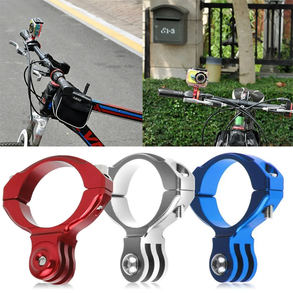 

Universal Bicycle Bike Cycle Aluminum Alloy Handlebar Bar Clamp Mount Holder for GoPro Hero 1/2/3/3 Camera Accessories
