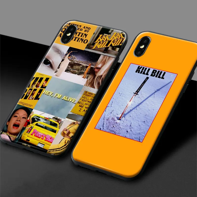 Мягкий силиконовый чехол Kill Bill из закаленного стекла для телефона iPhone 6 6s 7 8 Plus X XR