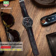 AKGLEADER 20-22mm Wrist Strap For Samsung Gear S3 Gear S2 Real Leather Watch Band For Huawei Watch 2P Strap For Huami Amazfit 2 цена AKGLEADER 20-22mm Wrist Strap For Samsung Gear S3 Gear S2 Real Leather Watch Band For Huawei Watch 2P Strap For Huami Amazfit 2 цены онлайн