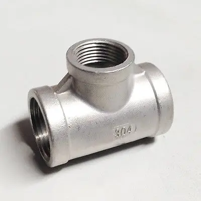 1 1/4 &quotBSP до 1/2&quot BSP Женская резьба 304 Нержавеющая тройник 3 ходовой соединитель