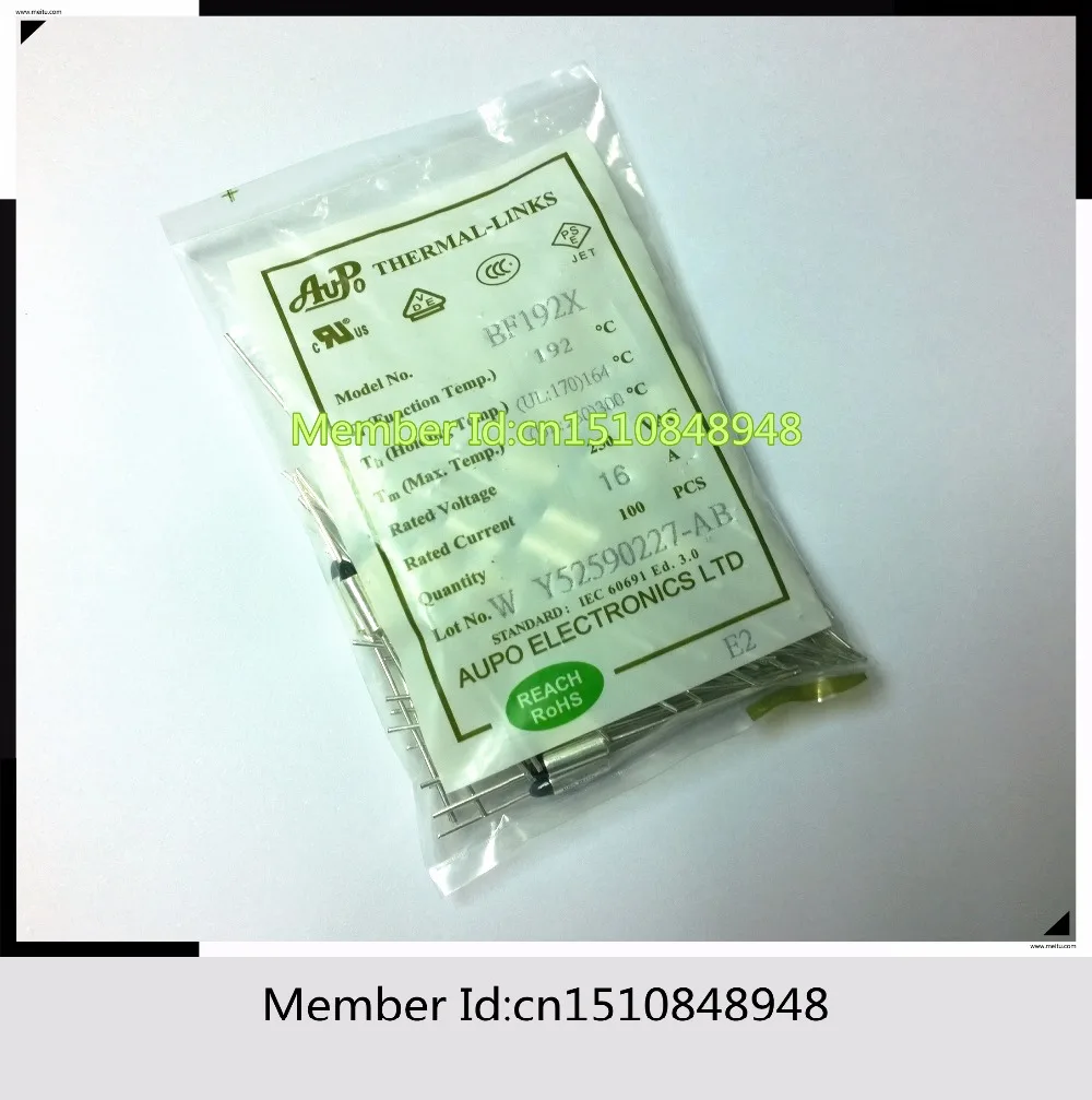 

AUPO BF229X Tf229C 16A 250V 229 degrees 16A 250V AUPO Thermal Fuse 50/pcs