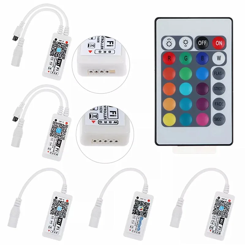 Wi Fi музыка IR / RF Bluetooth удаленный смартфон WiFi светодиодный RGB RGBW контроллер Android IOS