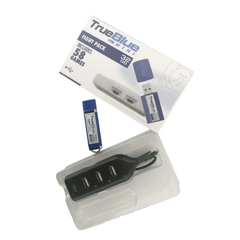  32GB 64GB True Blue Mini Crackhead Pack for PlayStation Classic Games & Accessories 58 / 101 games