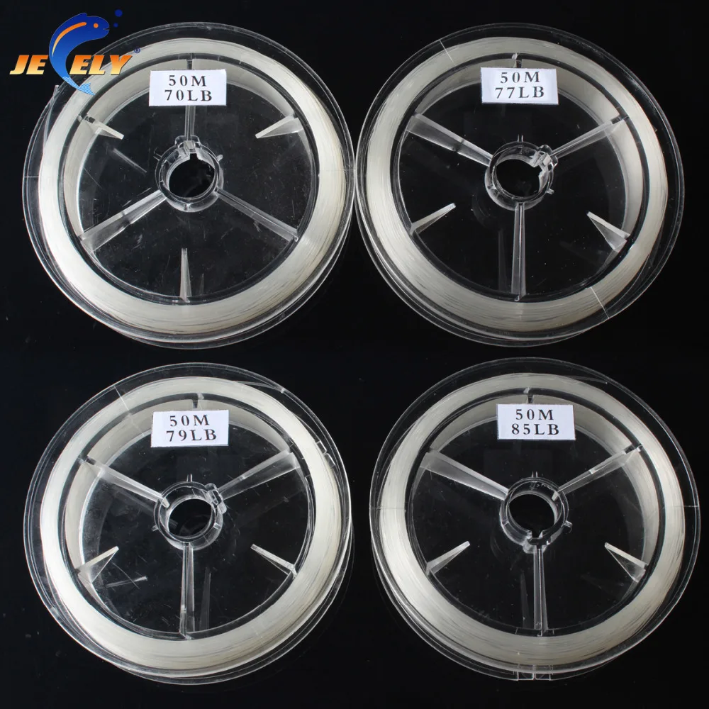buy 50m 100% Japanese Fluorocarbon Material Leader Fishing Line 70lb 75lb 77lb 79lb 80lb 85lb