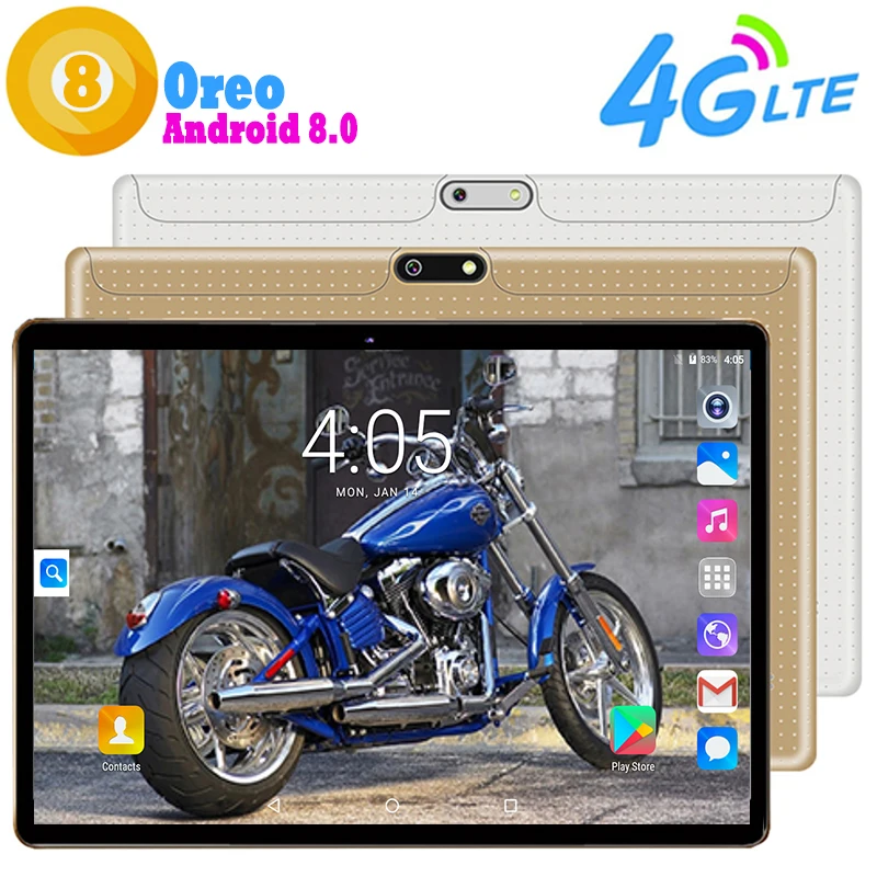 Hot Sale Big Discount 4G LTE 10 inch Android 8.0 Tablet PC 4GB RAM 64GB ROM IPS Bluetooth WiFi A-GPS Octa Core Dual Cameras+Gift