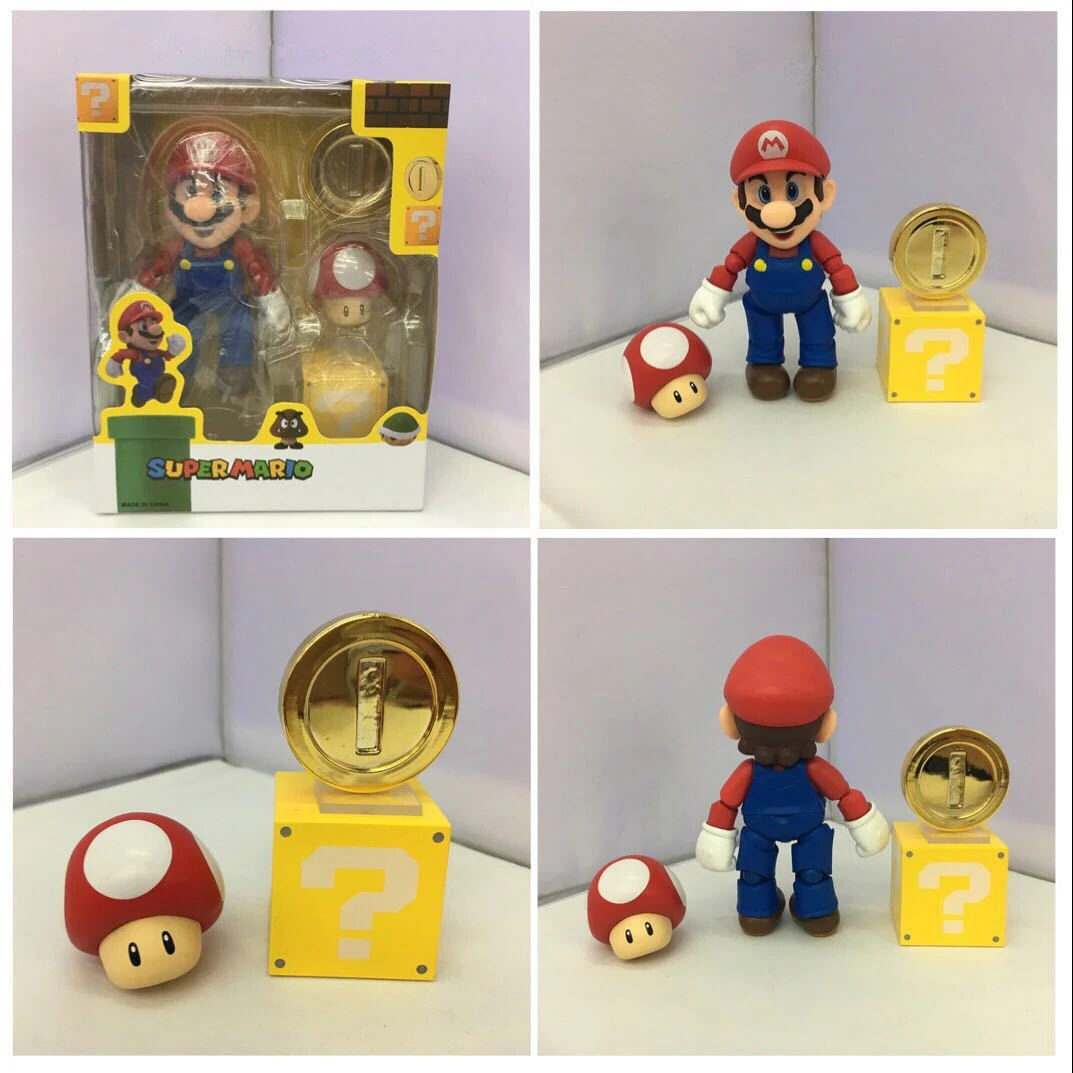SHFiguarts Super Mario Bros Mario & Toad / Luigi & Koopa PVC Action Figure Collectible Model Toy 11cm KT3857 SHFiguarts Super Mario Bros Mario & Toad / Luigi & Koopa PVC Action Figure Collectible Model Toy 11cm KT3857