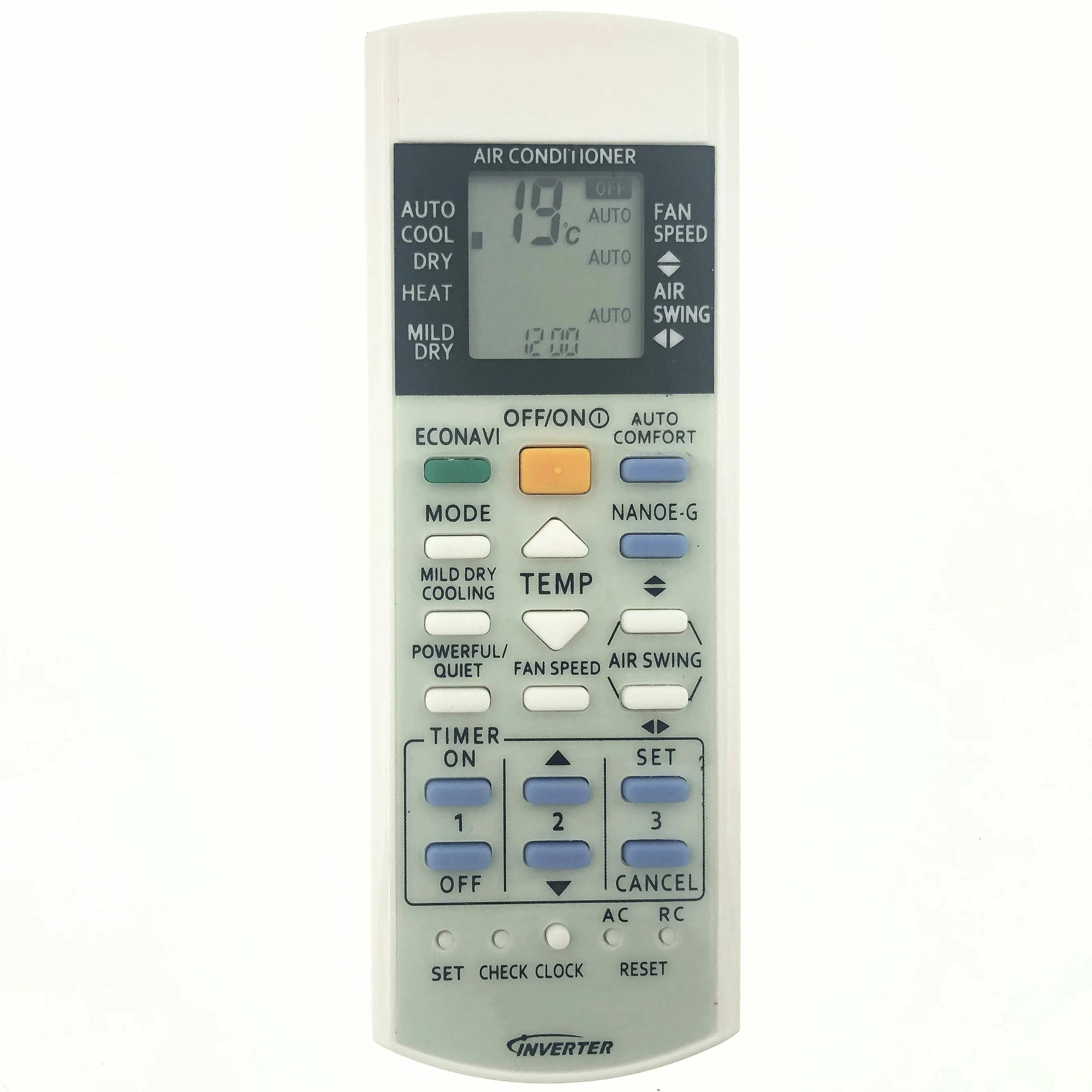 

New Remote Control A75C2817 A75C2998 For Panasonic Inverter AC Air Conditioner A75C3865 A75C3871 A75C3714 A75C3706 CS-YW7MKD-1