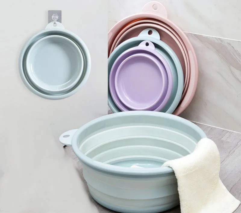 

T3117 portable folding large household plastic laundry tub travel wash clothes plastic basin Promotion Outdoor Camping Fishing