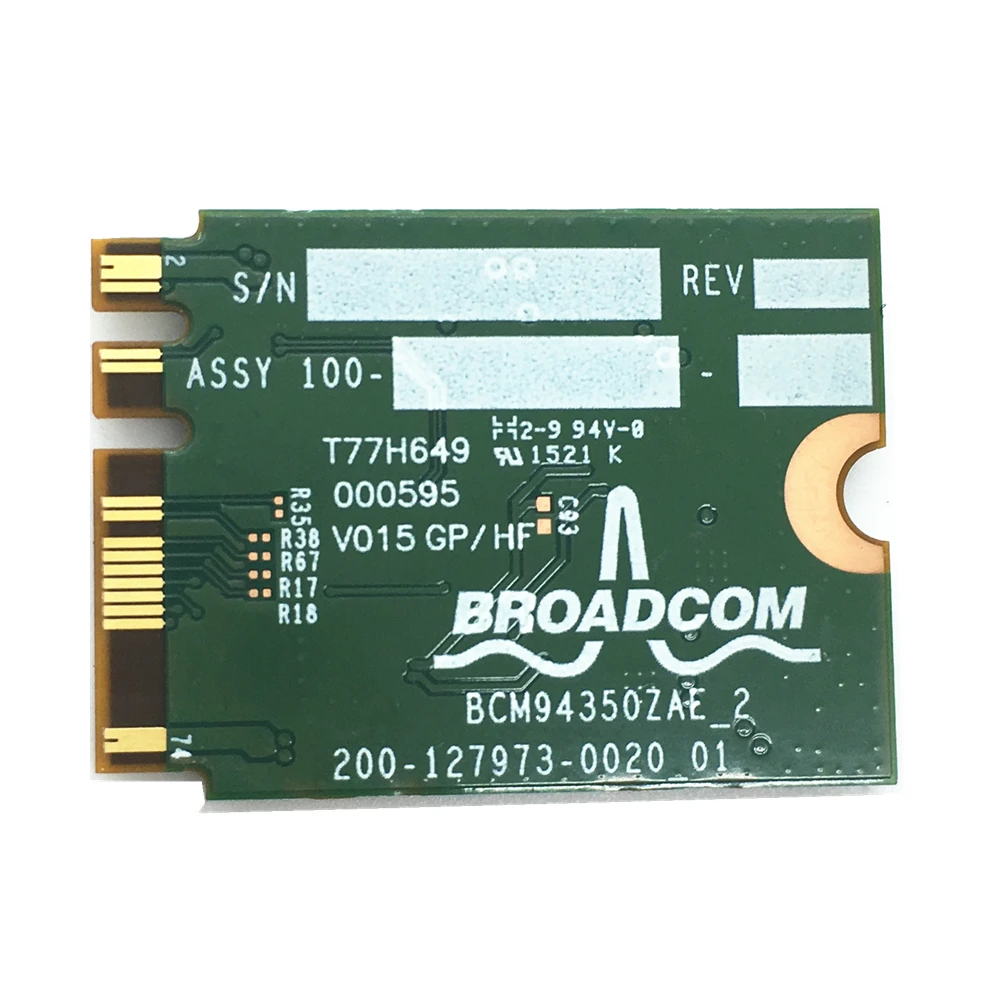 Беспроводная карта BCM94350 BCM94350ZAE AC NGFF 802.11ac 867M Bluetooth BT 4 1 Wi Fi для фотографий Φ 00JT494